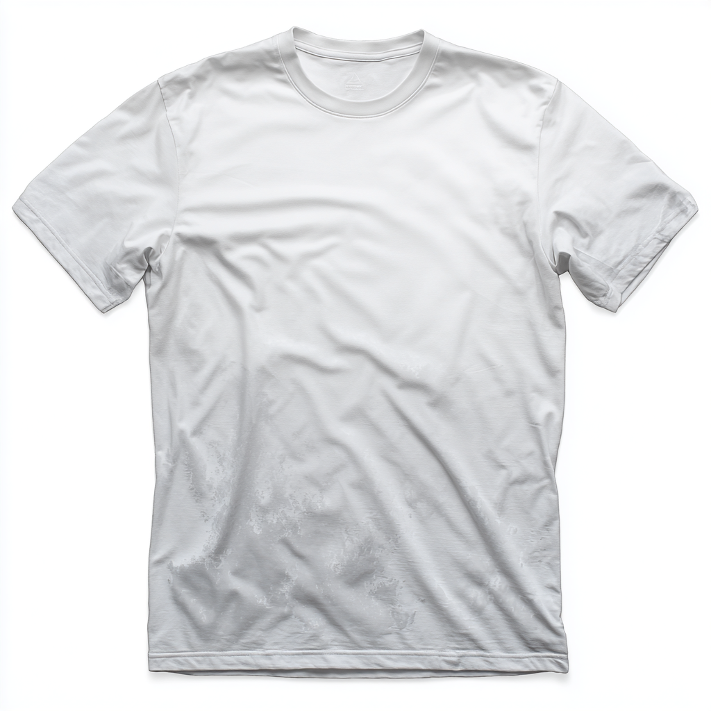 Stained white t-shirt